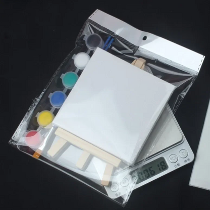 El Yapımı Mini Tuval 10x10 cm Boyama Seti